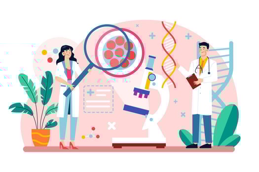 Medical research Illustration concept on white background vector