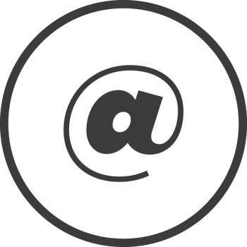 At the rate email line icon png
