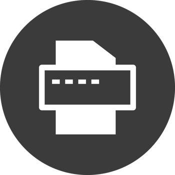 Black Print icon png