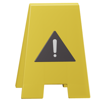Warning Board 3d Icon png