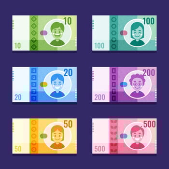 Fake Money Elements vector