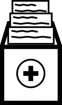 doctor appointment request icon on white background. doctor appointment schedule request sign. flat style. vector