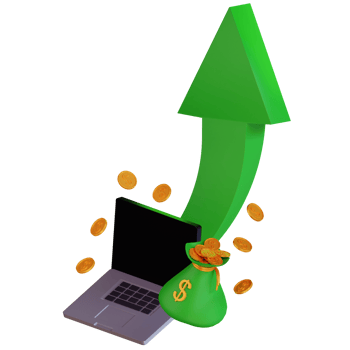 3d infographic investment growth png