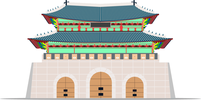 gwanghwamun gate gyeongbokgung palace in seoul south korea png