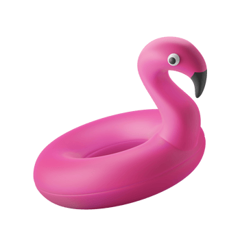 inflatable flamingo water balloon 3d icon illustration png