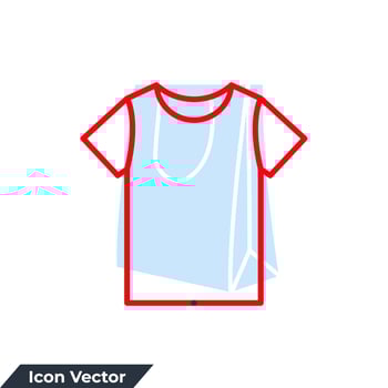 shirt icon logo vector illustration. T-shirt symbol template for graphic and web design collection