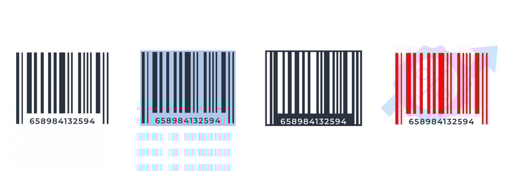 barcode icon logo vector illustration. Check code symbol template for graphic and web design collection
