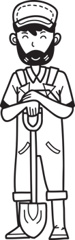 farming illustration on transparent background png