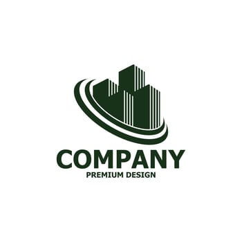 building or city logo illustration, vector design