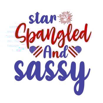star spangled and sassy vector