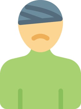 head vector illustration on a background.Premium quality symbols.vector icons for concept and graphic design.