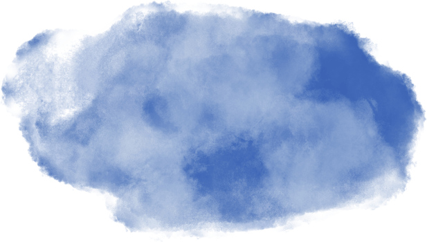 Navy blue watercolor splash and brush stroke clipart collection for decoration. png