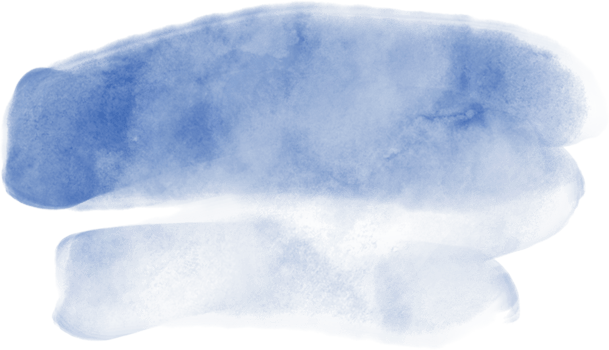 Navy blue watercolor splash and brush stroke clipart collection for decoration. png