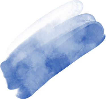 Navy blue watercolor splash and brush stroke clipart collection for decoration. png