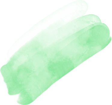 Green mint watercolor splash and brush stroke clipart collection for decoration. png