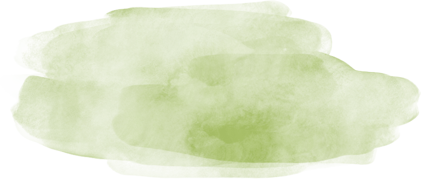 Green matcha watercolor splash and brush stroke clipart collection for decoration. png