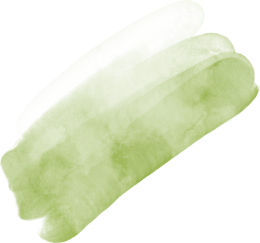 Green matcha watercolor splash and brush stroke clipart collection for decoration. png