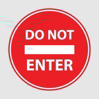 Warning and stop sign design vector