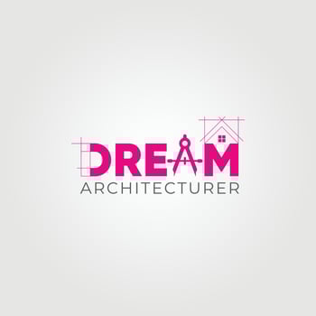 Dream Architecture creative Concept Logo Design. vector