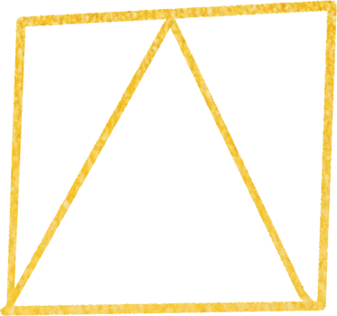 Gold geometric shape frame png