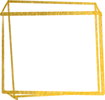 Gold geometric shape frame png