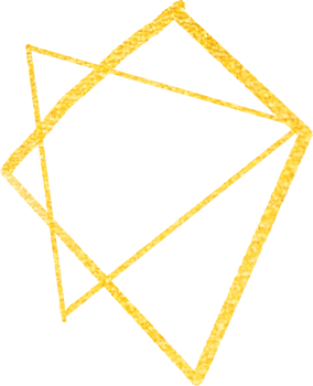 Gold geometric shape frame png