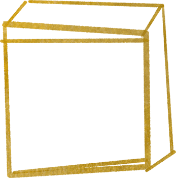 Gold geometric shape frame png