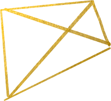 Gold geometric shape frame png