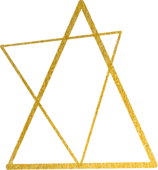 Gold geometric shape frame png