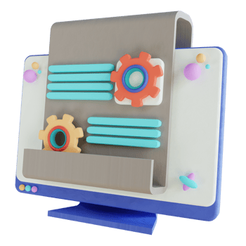 3D illustration data management png