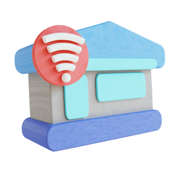 3D illustration smart home png
