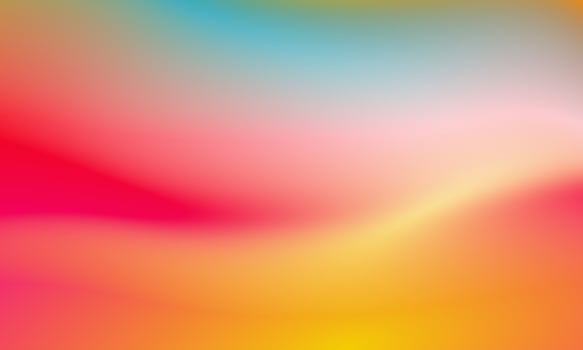 Beautiful gradient background blue, red and yellow smooth and soft texture vector