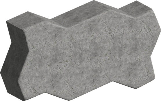 3D Realistic Set of top view street pavements or park sidewalk road pattern street tile. Floor tiles with rock. Stone floor architecture material block png
