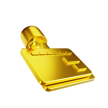 3D illustration golden hand and credit card png