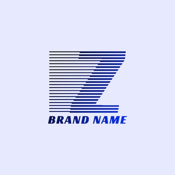 letter Z stripes professional corporate initials vector logo design