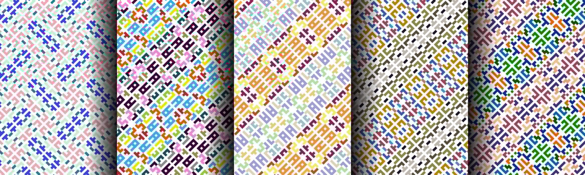 modern ethnic abstract background pattern bundle vector