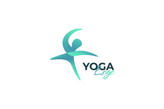 Yoga Logo Design. Human with Balance Logo. Creative Spa Logo or Icon vector