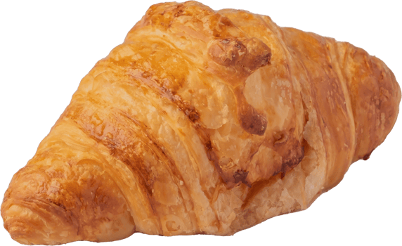 cutout croissant bread on transparent background. png