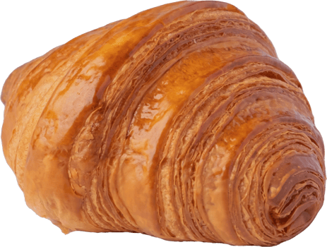 cutout croissant bread on transparent background. png