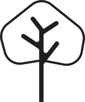 Simplicity tree flat design. png