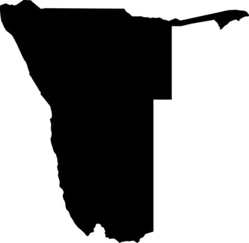 Africa Namibia map vector map.Hand drawn minimalism style.