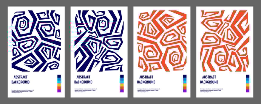 Abstract Bauhaus geometric pattern background vector circle