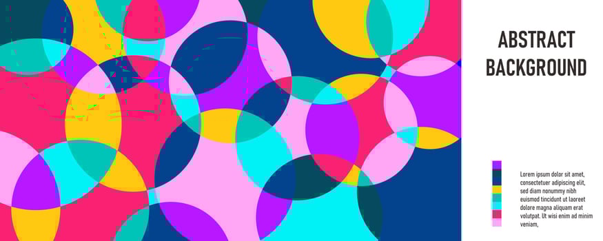 Flat geometric background vector