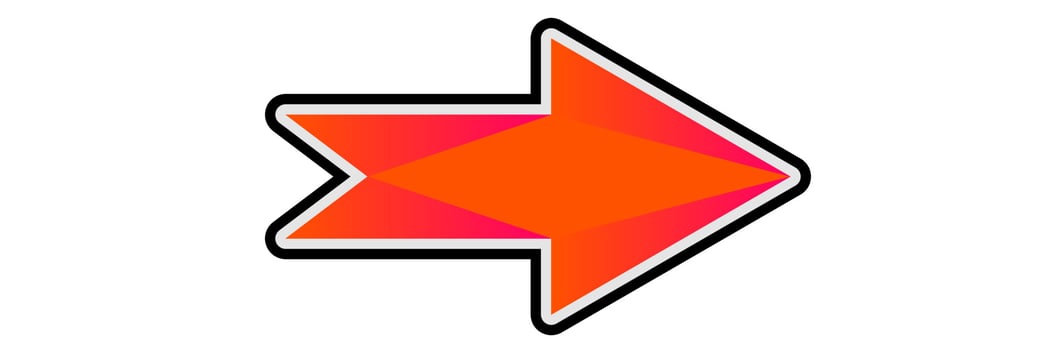 flat design arrow direction vector
