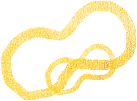 Gold blobs shape lines png