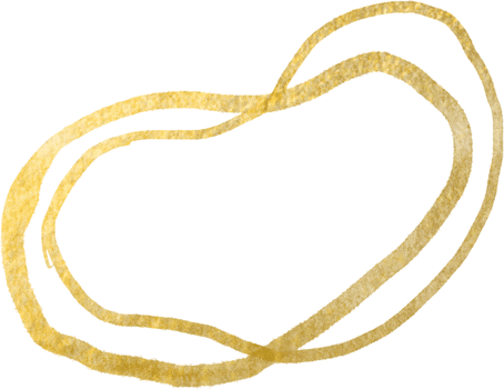 Gold blobs shape lines png