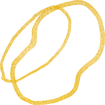 Gold blobs shape lines png