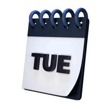 Daily calendar plan icon with number 3D rendering isolated on white background. Ui UX icon design web and app trend png