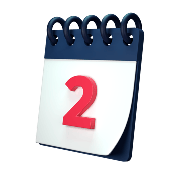 Daily calendar plan icon with number 3D rendering isolated on white background. Ui UX icon design web and app trend png