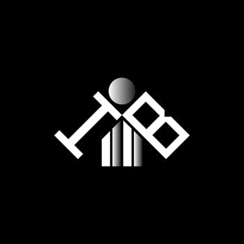 IB letter logo creative design with vector graphic, IB simple and modern logo.